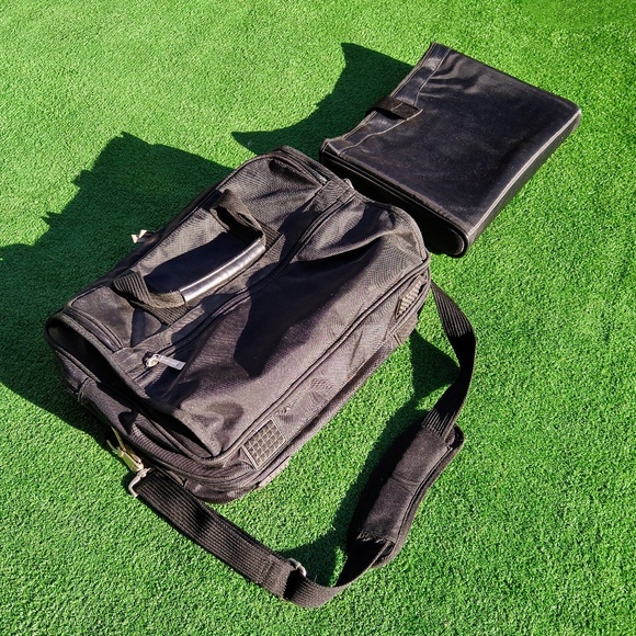 15.7"Computer Laptop Shoulder Strap Bag Case Briefcase Multipocket Handbag USED - Picture 1 of 5